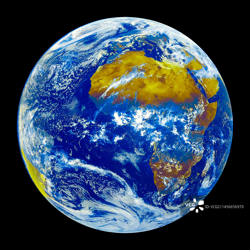 气象卫星地球视图插画图片素材