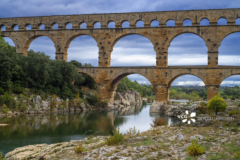 法国加尔桥渡槽图片素材