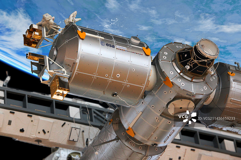 国际空间站哥伦布模块模型图片素材
