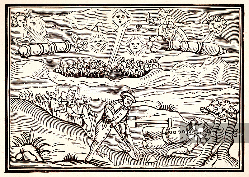 1628年哈特福德陨石坠落事件图片素材