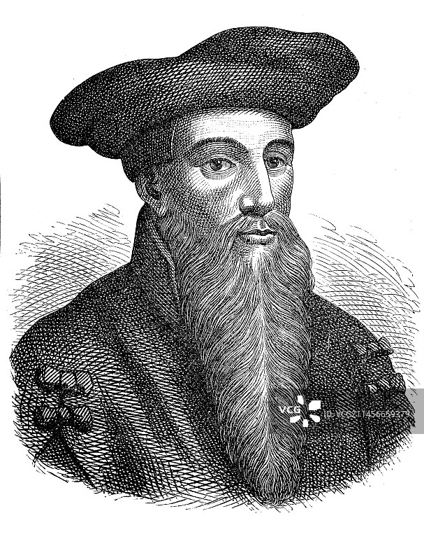 德国炼金术士约翰·格奥尔格·浮士德图片素材