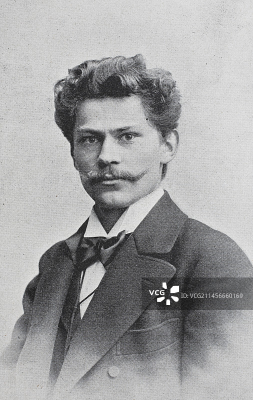 波兰发明家扬·什切帕尼克图片素材