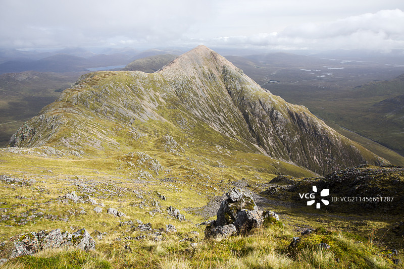 英国苏格兰Buchaille Etive Mor山脊的Stob Dearg图片素材