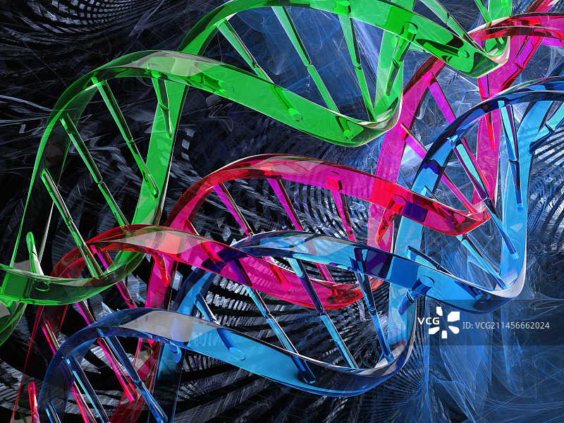 DNA（脱氧核糖核酸）分子，图示图片素材