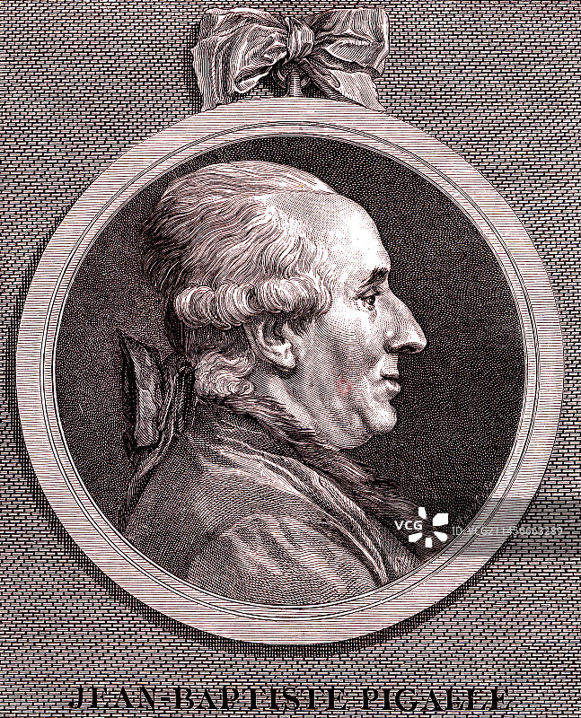 让·巴蒂斯特·皮加尔，法国雕塑家图片素材