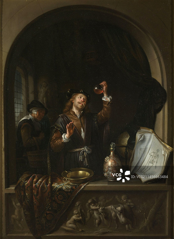 17世纪绘画中的医生图片素材