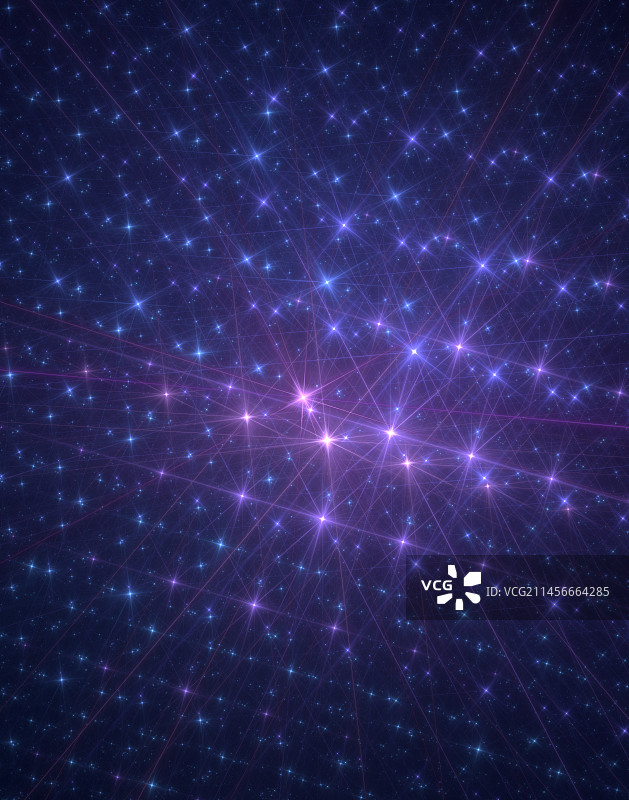 分形星场概念插画图片素材