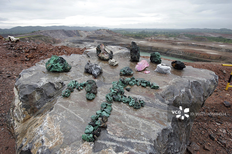 刚果民主共和国的钴铜矿图片素材