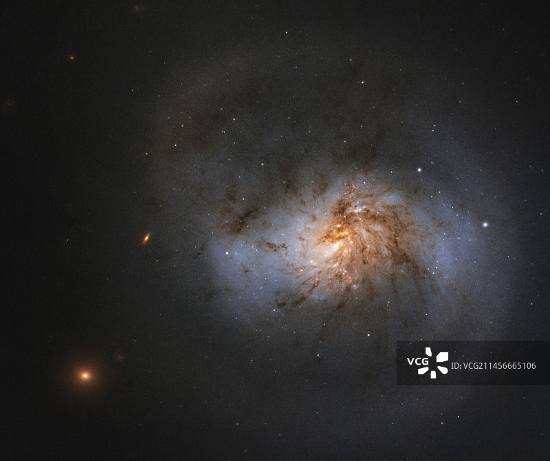 哈勃望远镜拍摄的棒旋星系图片素材