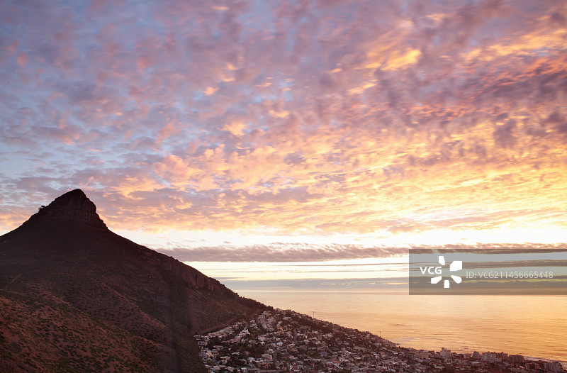日落时分的南非开普敦景色图片素材