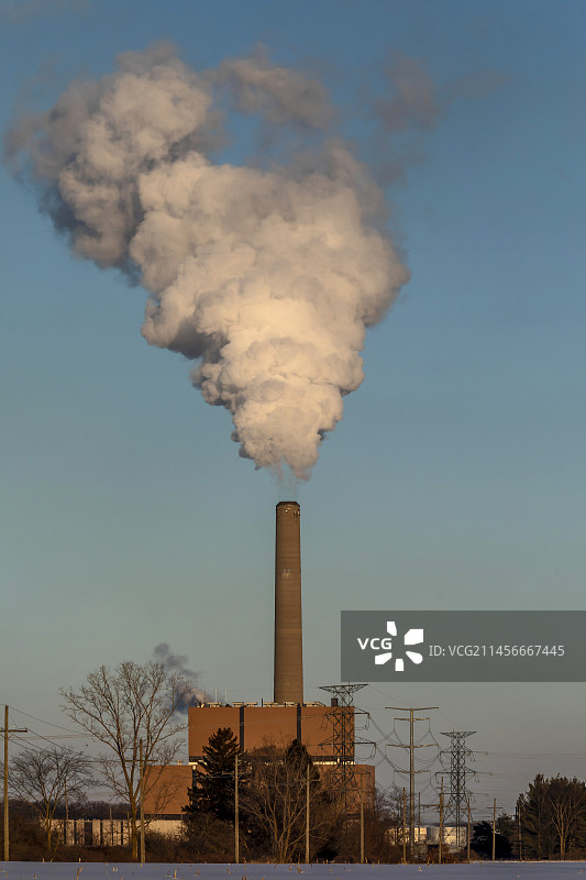 美国密歇根州能源发电厂图片素材