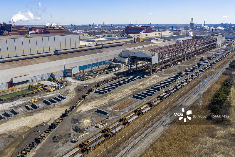 美国密歇根州迪尔伯恩钢铁厂图片素材