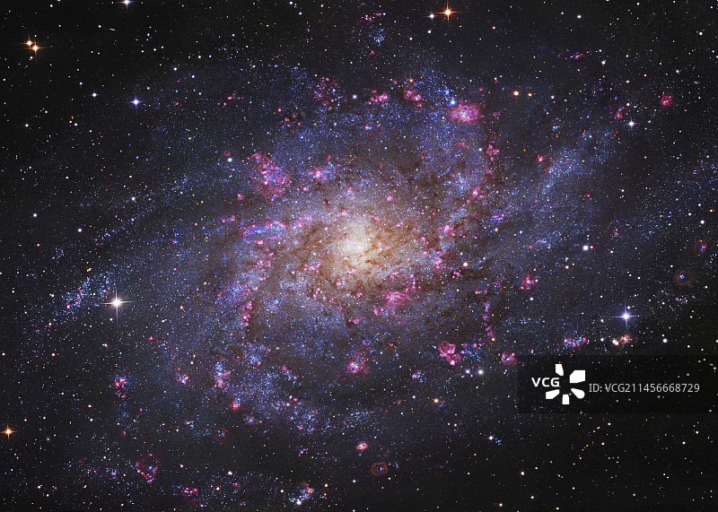 三角座星系（M33）光学图像图片素材