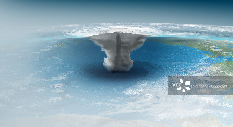 飓风形成，图示图片素材