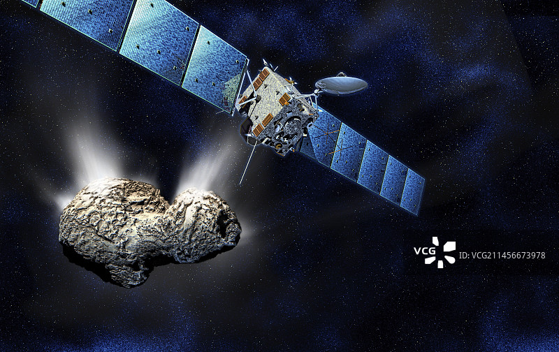 罗塞塔号宇宙飞船插图图片素材