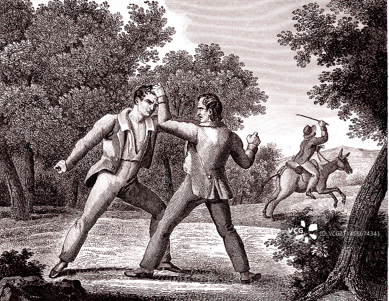 小偷和驴的寓言故事插图图片素材