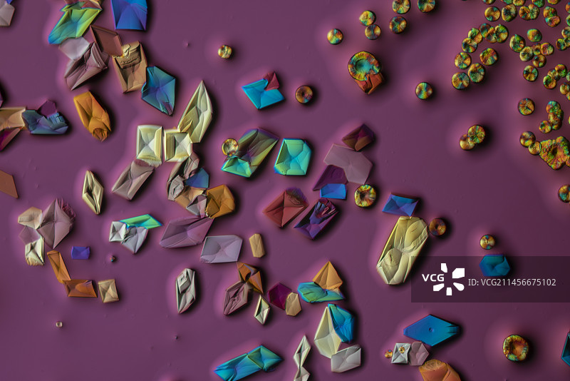 硝酸铈铵偏振光显微照片图片素材