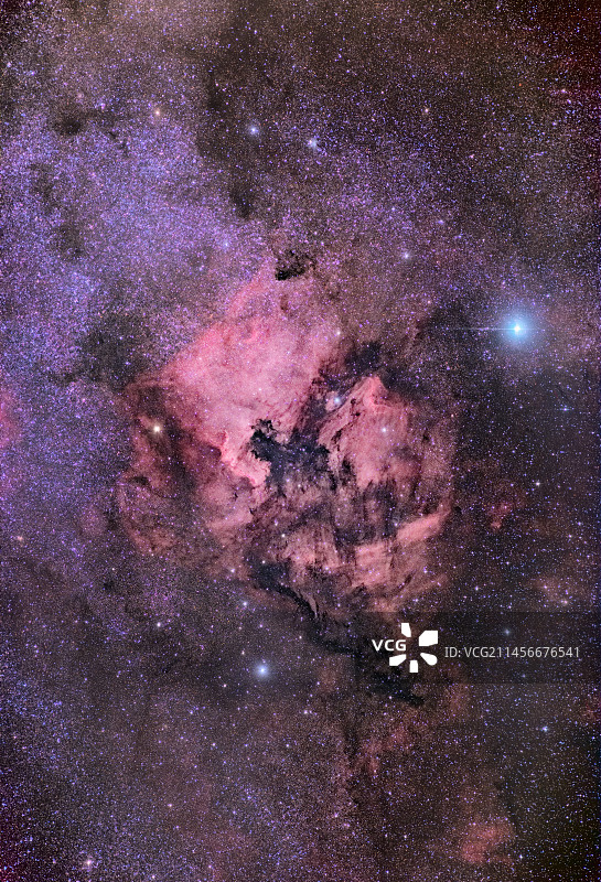 北美洲和鹈鹕星云图片素材