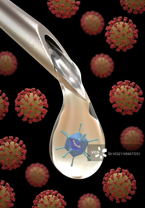 新冠疫苗概念图图片素材