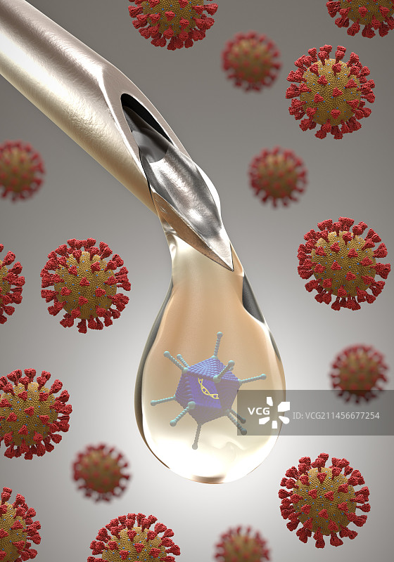 新冠疫苗概念图图片素材