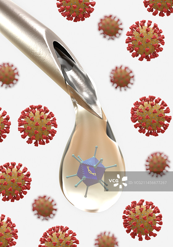 新冠疫苗概念图图片素材