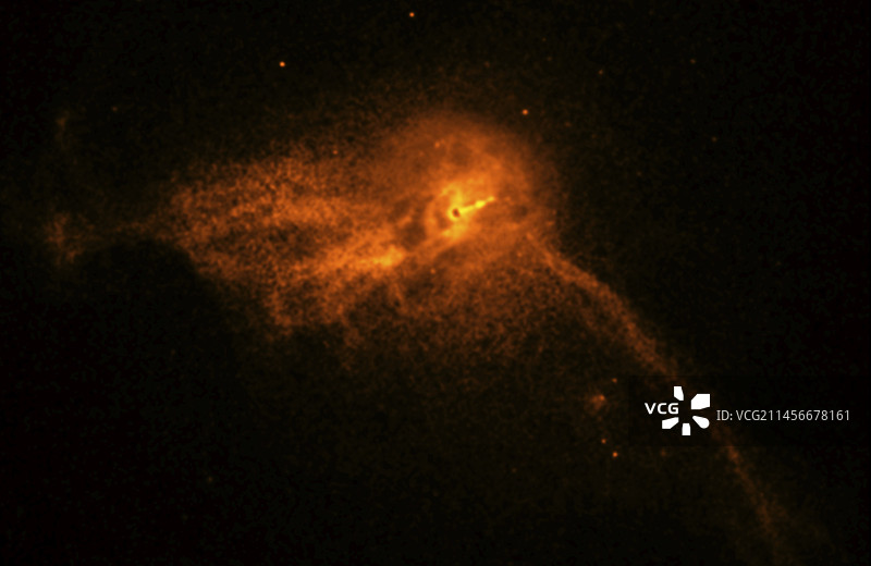 M87星系，钱德拉X射线图像图片素材