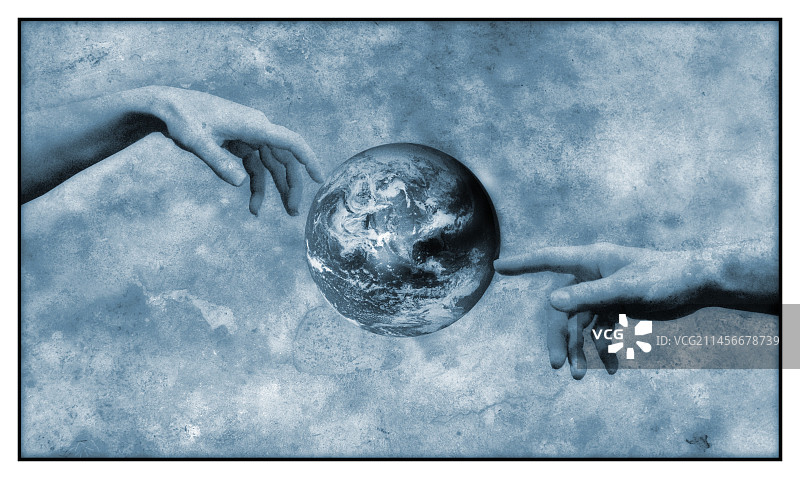 地球的创造概念插画图片素材