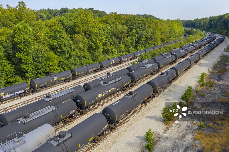 液化石油气铁路罐车图片素材