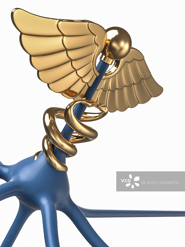 神经细胞和医疗符号，图示图片素材