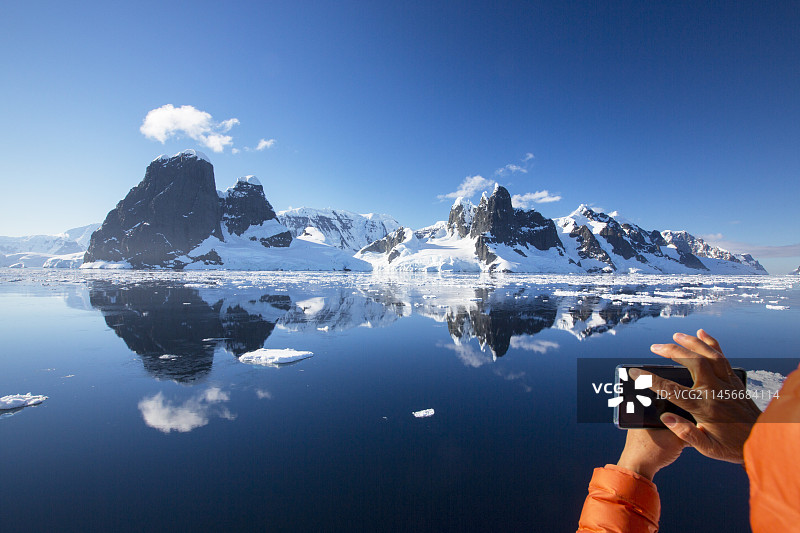 南极洲的勒梅尔海峡图片素材