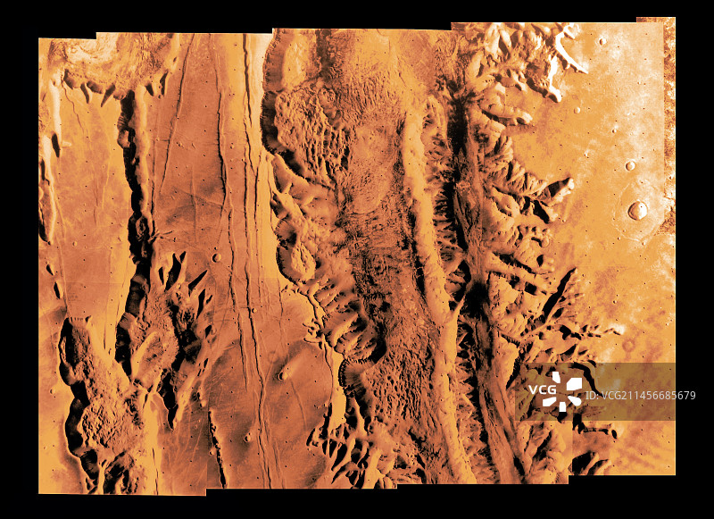 火星水手号峡谷，海盗1号图像图片素材