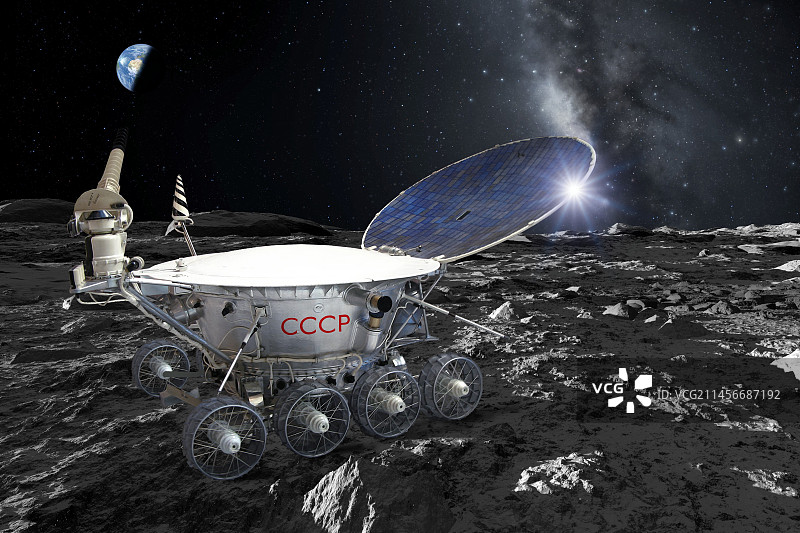 月球车1号插画图片素材