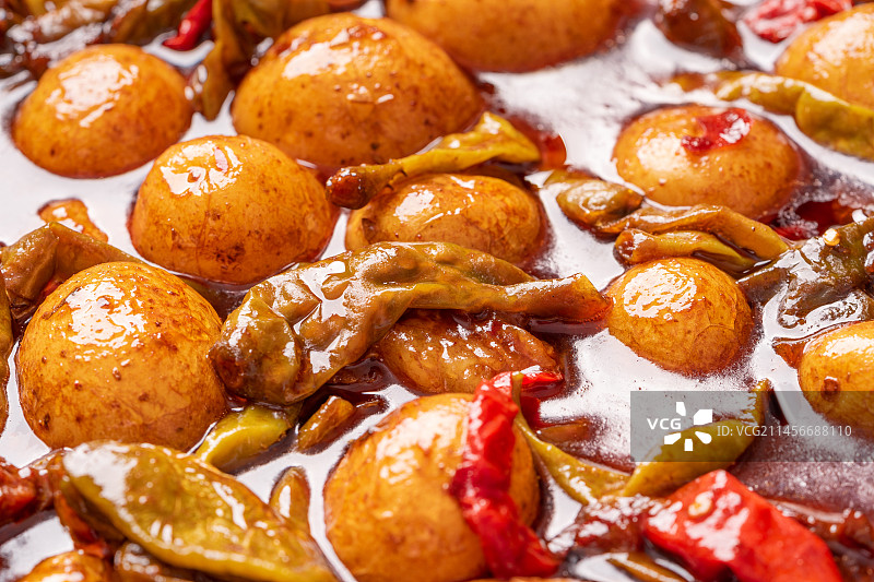 东北特色小菜牛肉酱烧小土豆图片素材