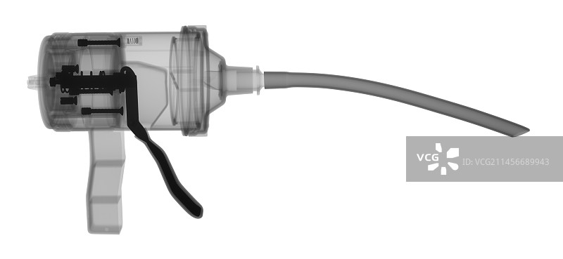 紧急吸入器，x光图片素材