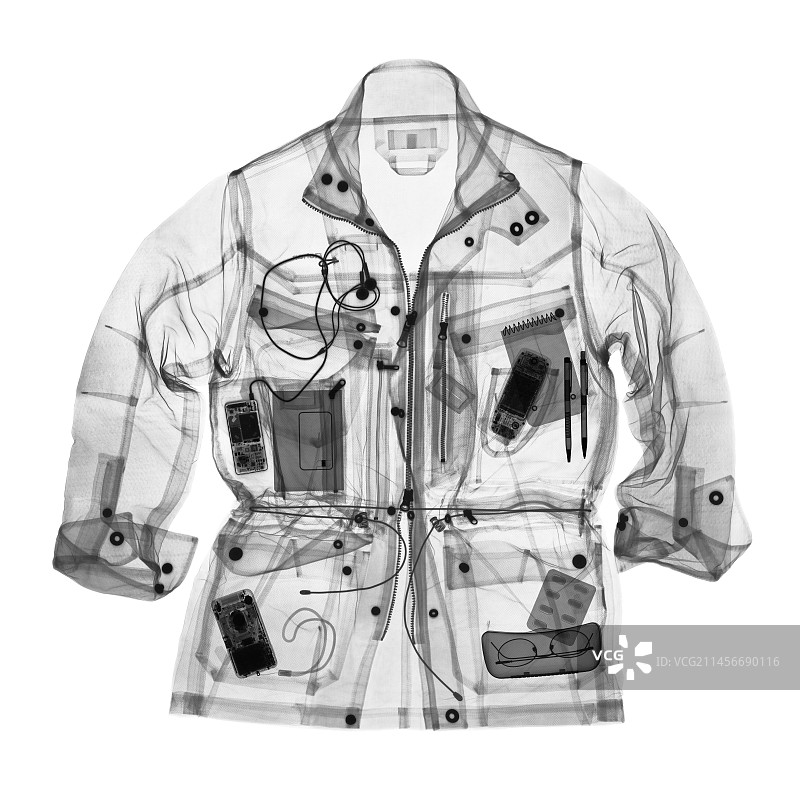 外套X光片图片素材