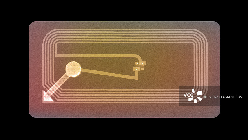 RFID标签X光片图片素材