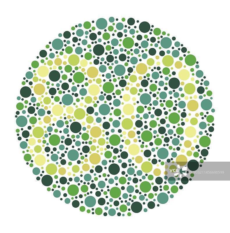 色盲测试图表，插图图片素材