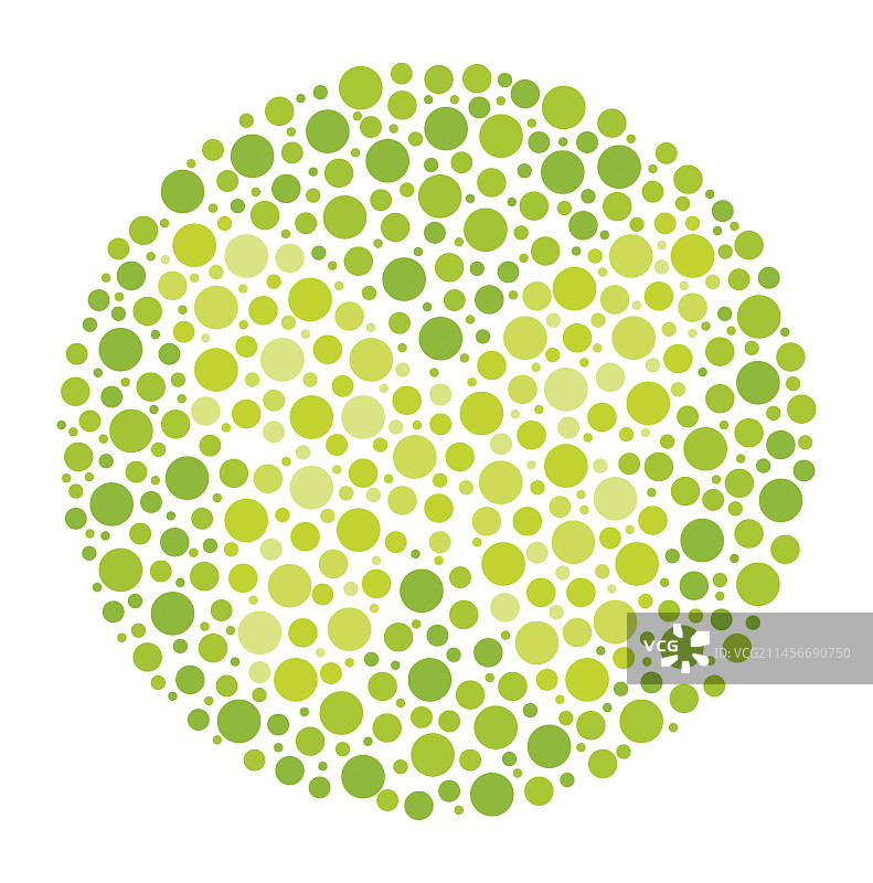 色盲测试图表，插图图片素材