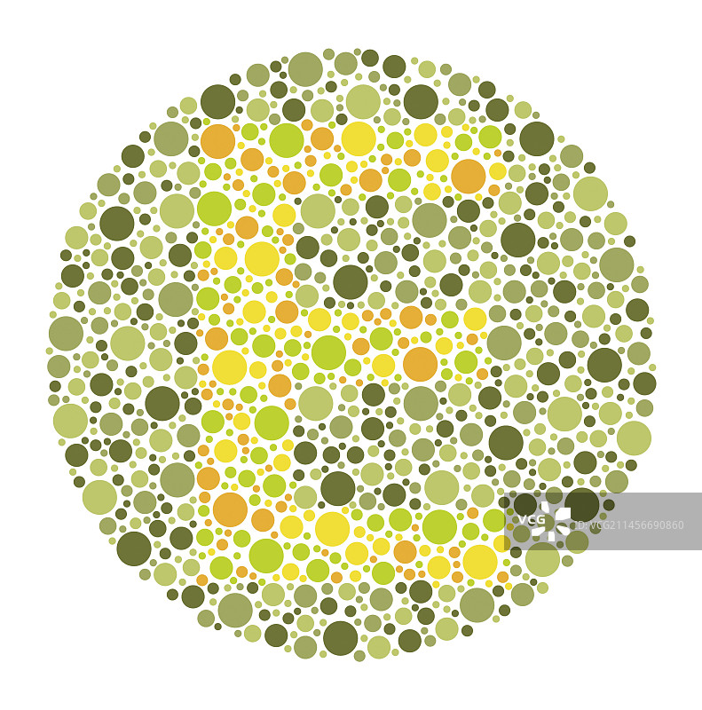 色盲测试图表，插图图片素材