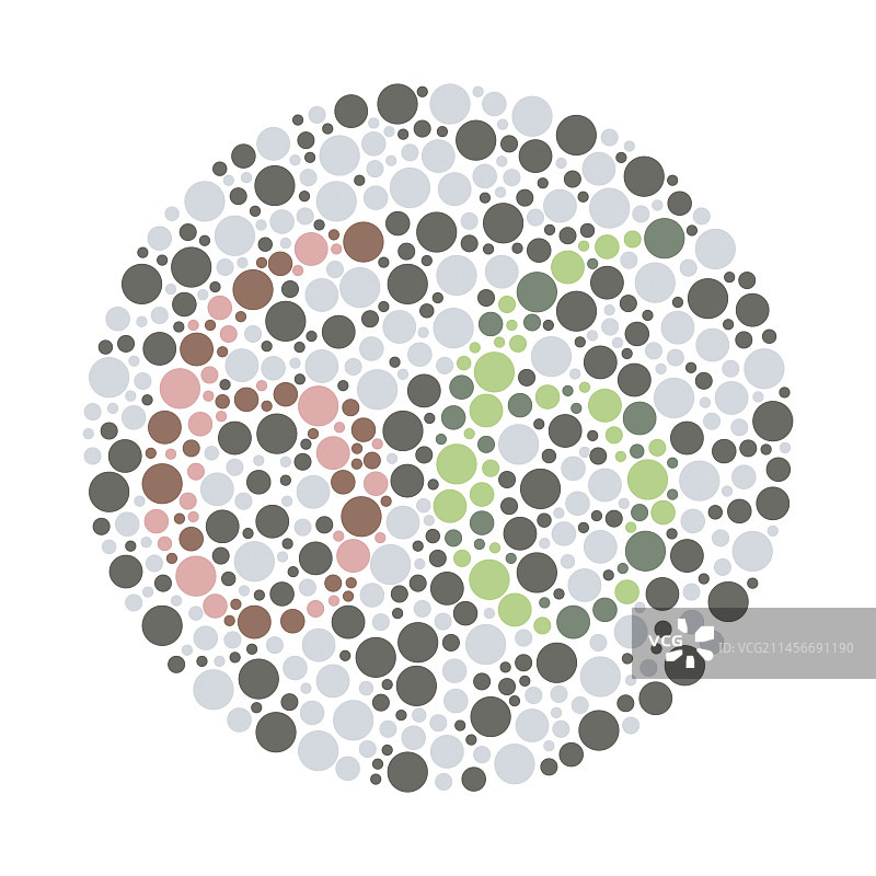 色盲测试图表，插图图片素材