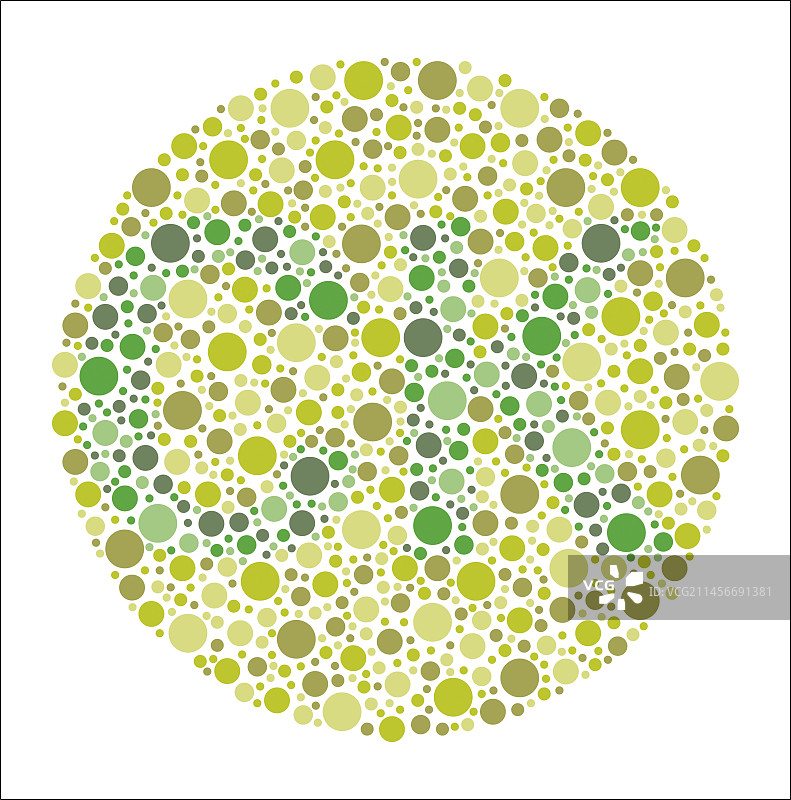 色盲测试图表，插图图片素材