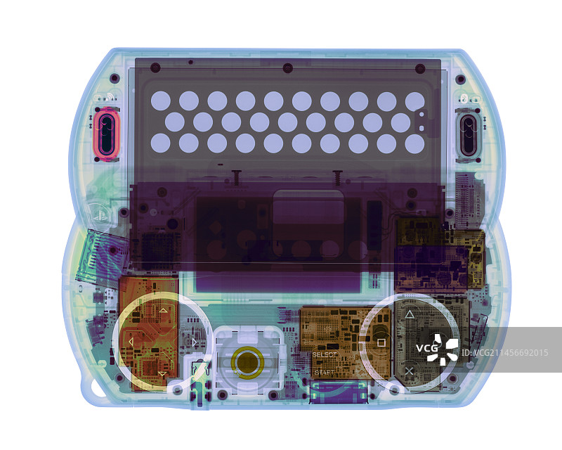 手持游戏机X光片图片素材