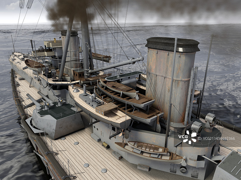1906年无畏号战列舰插图图片素材