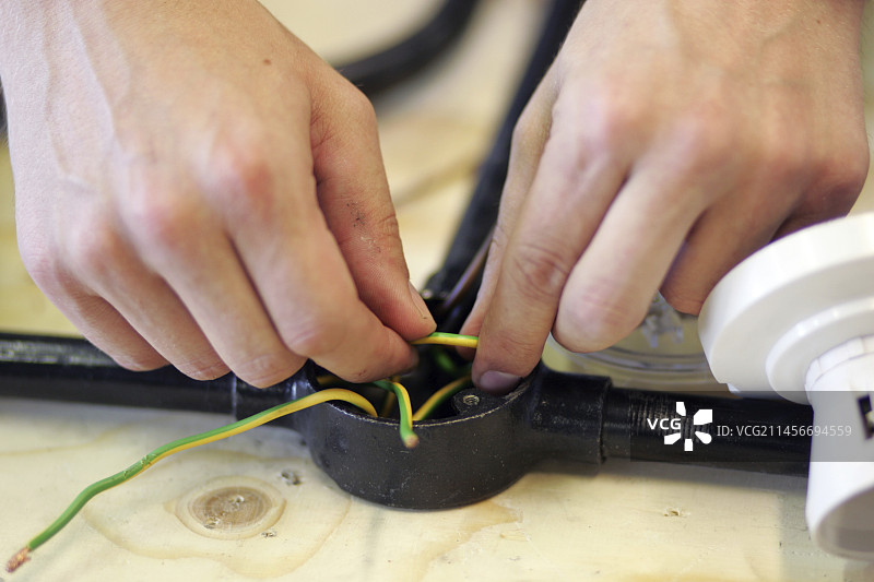 灯具接线图片素材