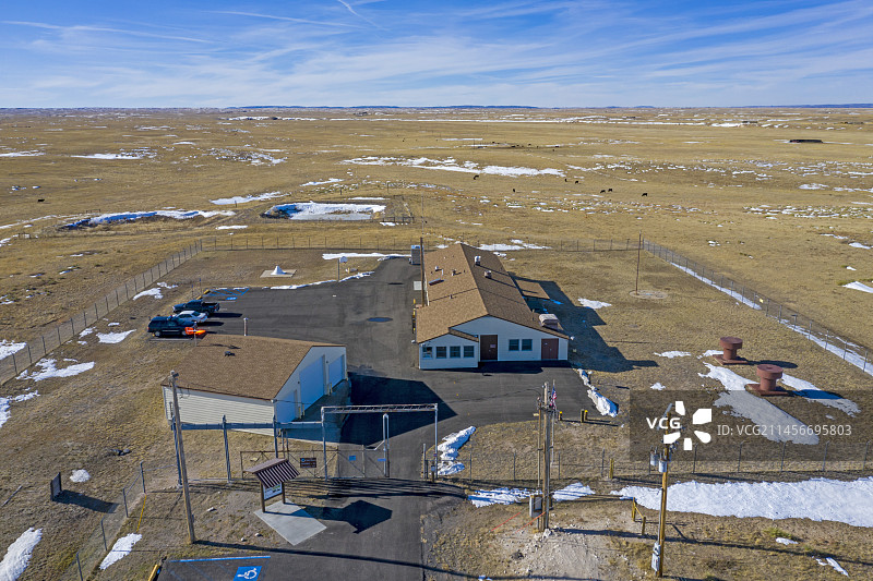 美国怀俄明州魁北克-01导弹预警设施图片素材