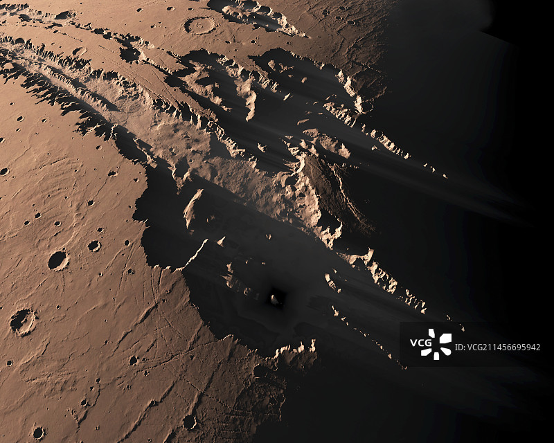 火星水手号峡谷插图图片素材