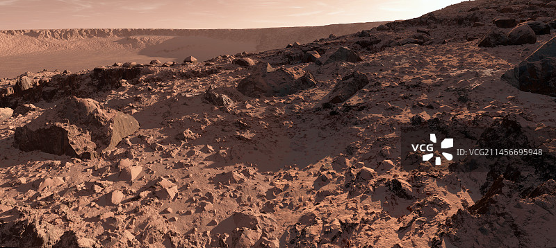 火星表面插图图片素材