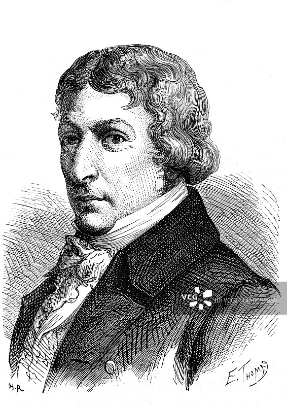 艾梅·阿冈，瑞士物理学家图片素材