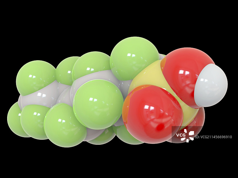 全氟辛烷磺酸分子图片素材