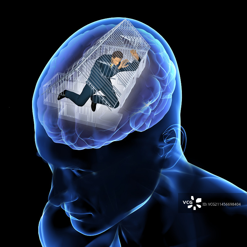 抑郁症概念插图图片素材